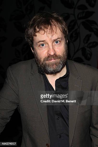 Ardal O'Hanlon attends an after party following the press night performance of "The Weir" at the Horseguards Hotel on January 21, 2014 in London,...