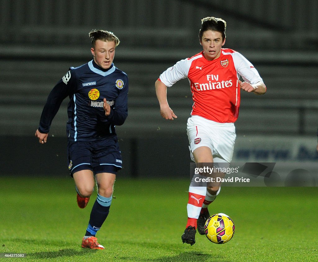 Arsenal v Crewe Alexandra - FA Youth Cup 5th Round