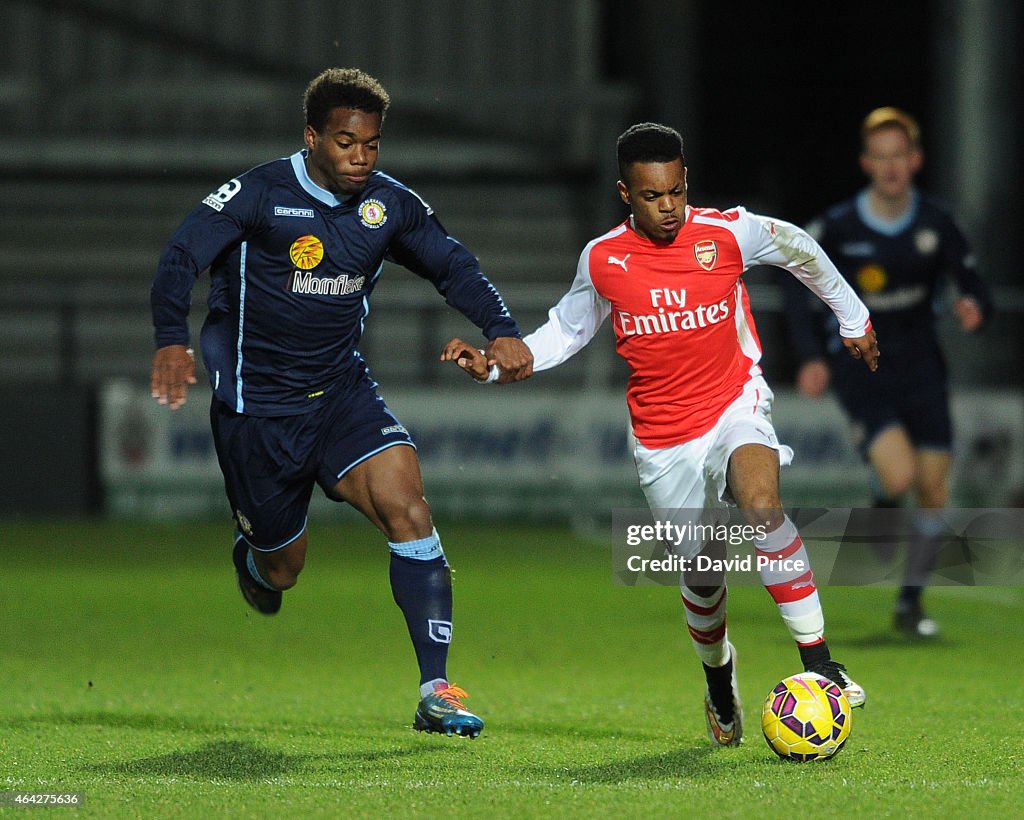 Arsenal v Crewe Alexandra - FA Youth Cup 5th Round