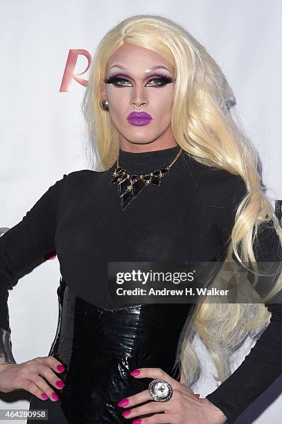 Pearl attends the "RuPaul's Drag Race" Season 7 New York premiere at Diamond Horseshoe at the Paramount Hotel on February 23, 2015 in New York City.