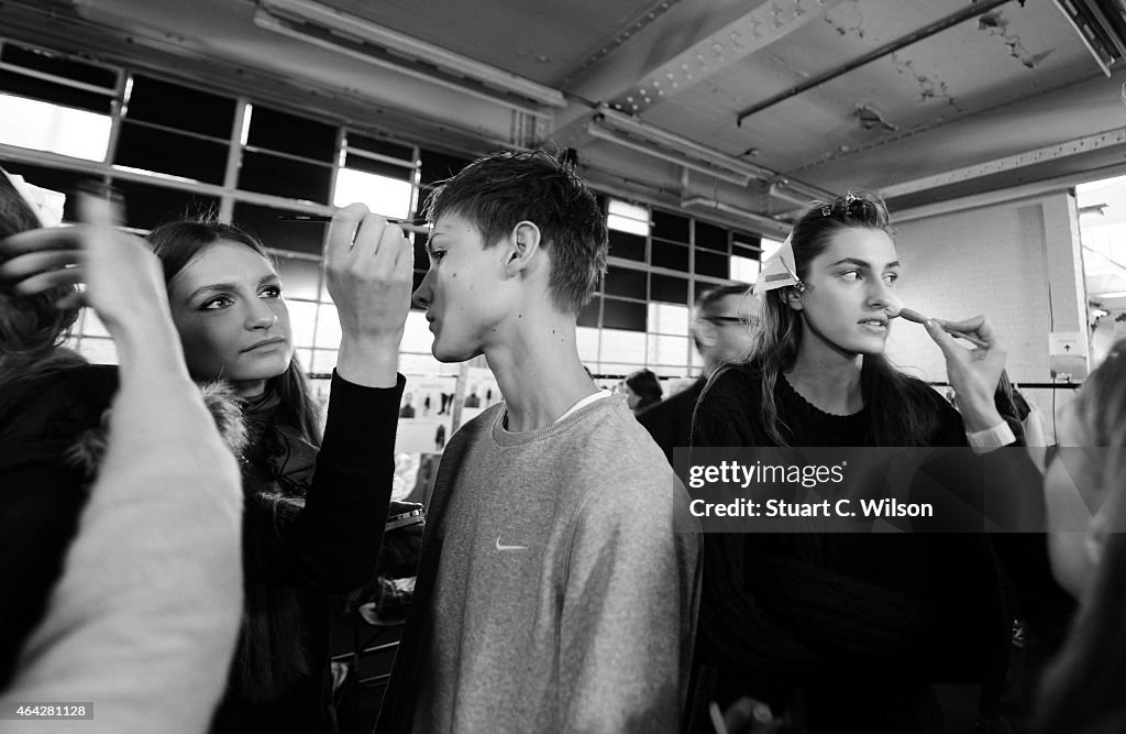 Hunter Original - Backstage - LFW FW15