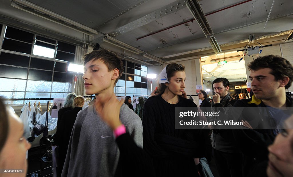 Hunter Original - Backstage - LFW FW15