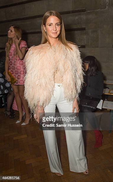 Millie Mackintosh attends the GILES show during London Fashion Week Fall/Winter 2015/16 on February 23, 2015 in London, United Kingdom.