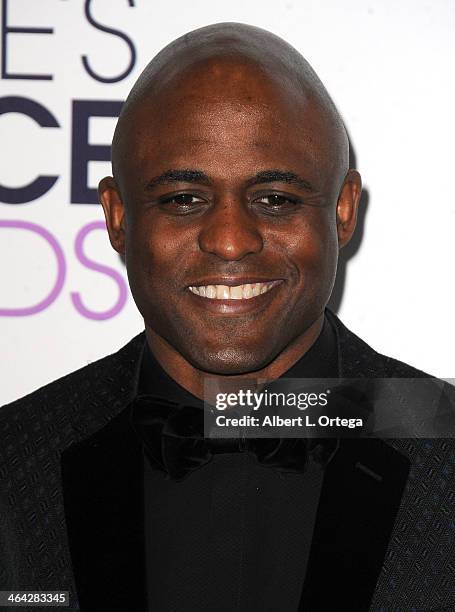 Personality/comedian Wayne Brady attends The 40th Annual People's Choice Awards - Press Room held at Nokia Theatre L.A. Live on January 8, 2014 in...