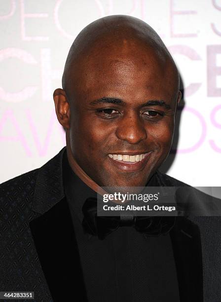 Personality/comedian Wayne Brady attends The 40th Annual People's Choice Awards - Press Room held at Nokia Theatre L.A. Live on January 8, 2014 in...