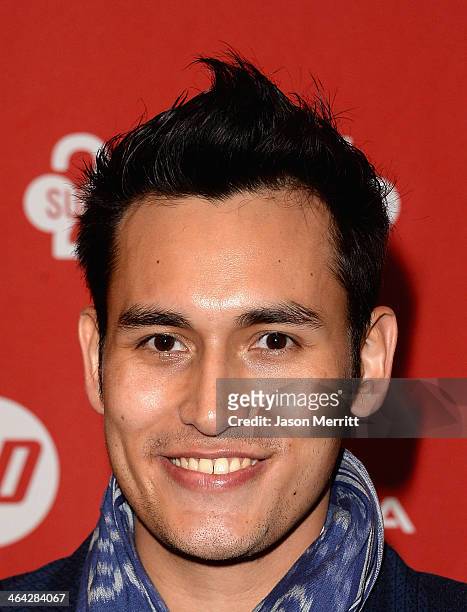 Actor Arifin Putra attends the premiere of "The Raid 2" at Eccles Center Theatre during the 2014 Sundance Film Festival on January 21, 2014 in Park...