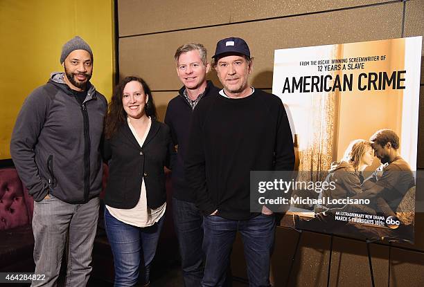 Executive producer, writer and show creator John Ridley, Entertainment Weekly writer Sara Vilkomerson, executive producer Michael MacDonald, and...