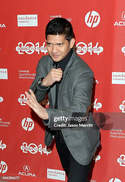 Iko Uwais attends the premiere of "The Raid 2" at Eccles Center Theatre during the 2014 Sundance Film Festival on January 21, 2014 in Park City, Utah.