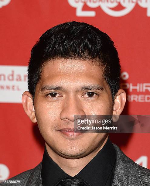 Iko Uwais attends the premiere of "The Raid 2" at Eccles Center Theatre during the 2014 Sundance Film Festival on January 21, 2014 in Park City, Utah.