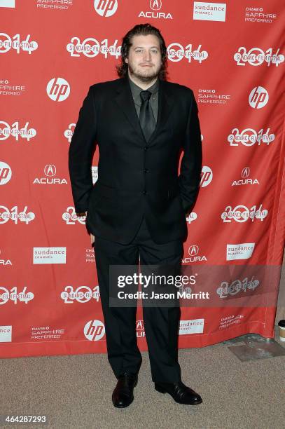 Director Gareth Evans attends the premiere of "The Raid 2" at Eccles Center Theatre during the 2014 Sundance Film Festival on January 21, 2014 in...