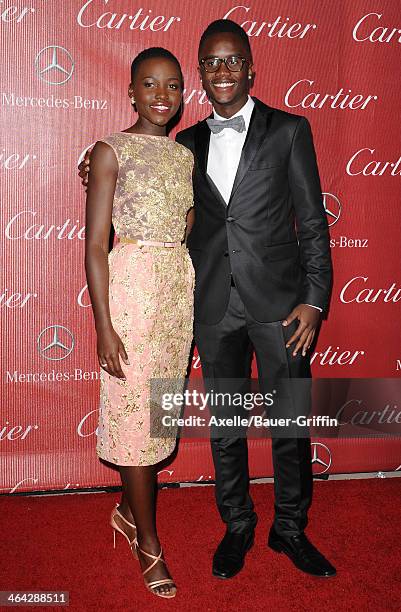 Actress Lupita Nyong'o arrives at the 25th Annual Palm Springs International Film Festival Awards Gala at Palm Springs Convention Center on January...