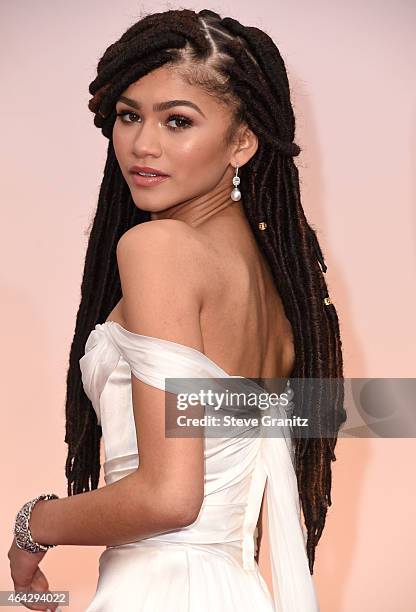 Zendaya arrives at the 87th Annual Academy Awards at Hollywood & Highland Center on February 22, 2015 in Hollywood, California.