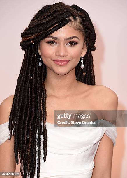 Zendaya arrives at the 87th Annual Academy Awards at Hollywood & Highland Center on February 22, 2015 in Hollywood, California.