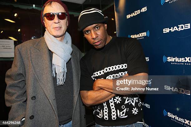 Peter Gatien and DJ Whoo Kid attend the The Whoolywood Shuffle on February 23, 2015 in New York City.