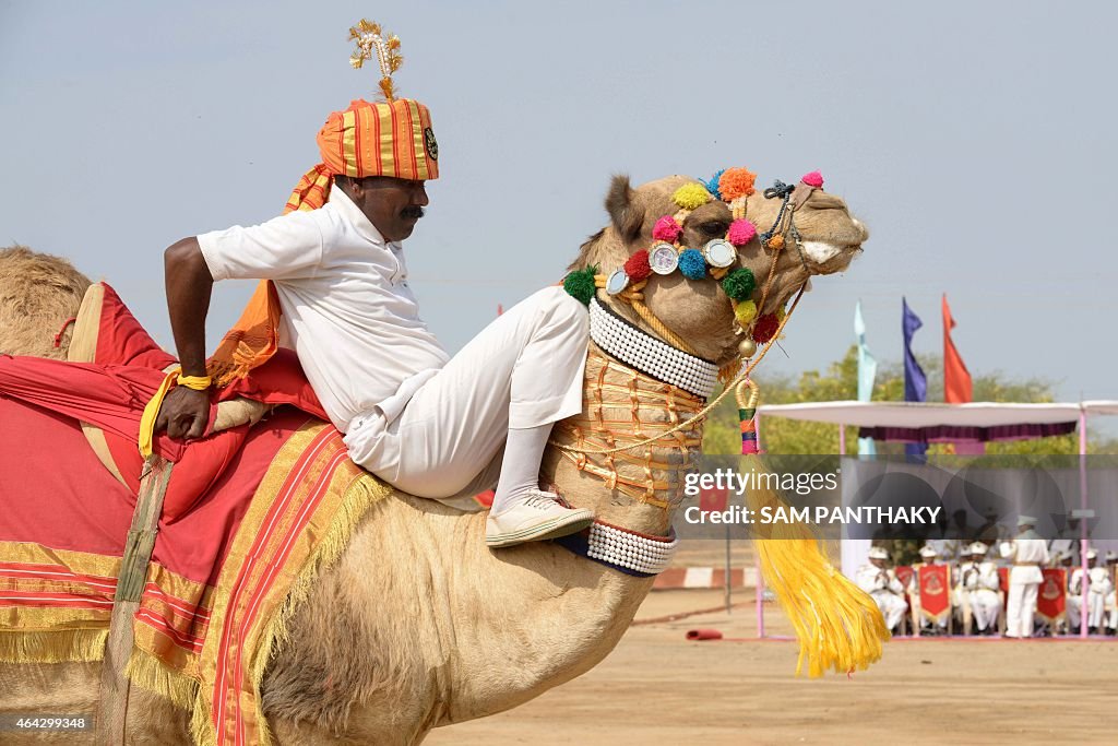 INDIA-DEFENCE-BSF-CAMELS
