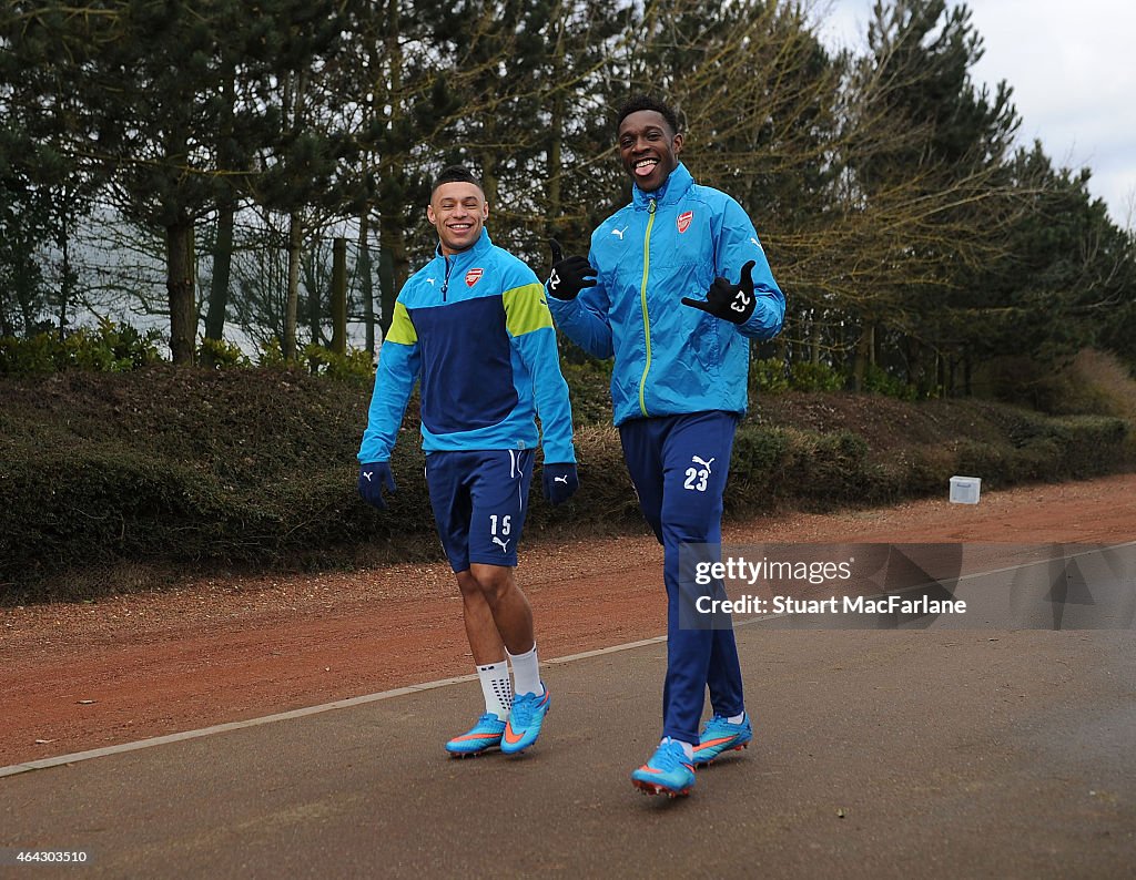 Arsenal Training Session and Press Conference