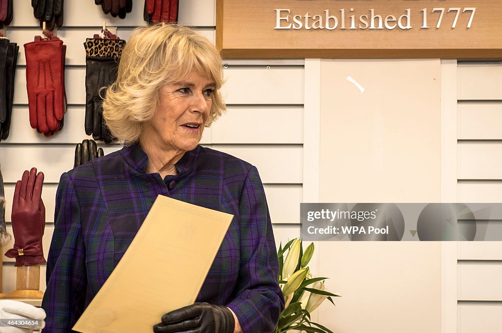 Duchess Of Cornwall Visits Dents Factory