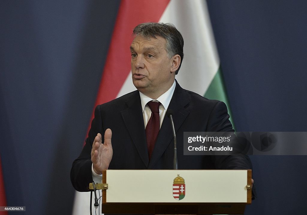 Ahmet Davutoglu - Viktor Orban in Budapest