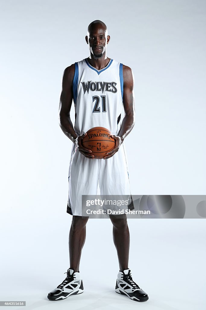 Minnesota Timberwolves Kevin Garnett Portraits 2015