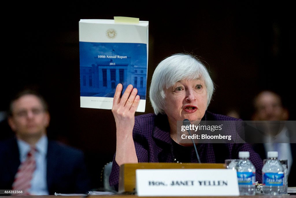 Janet Yellen Delivers Semi-Annual Testimony To Senate Banking Committee