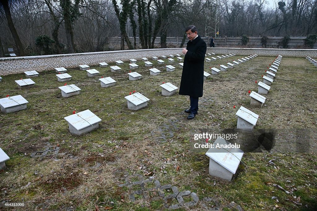 Turkish PM Ahmet Davutoglu visits Hungary