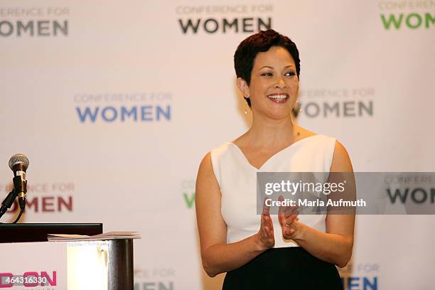 Personality Ellie Krieger speaks during "Small Changes, Big Results: Your Journey to Physical and Emotional Wellness" during LeadOn:Watermark's...