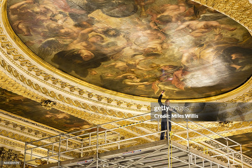 Restoration Of Rubens' Painted Ceiling At Banqueting House