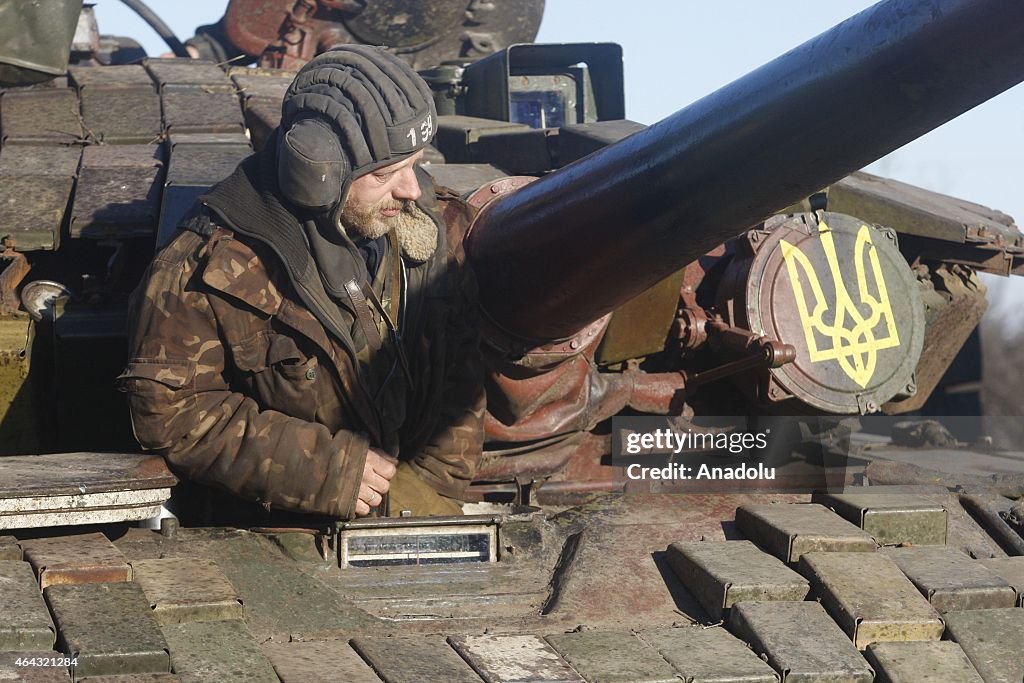 Ukrainian soldiers deploy in rebel-held cities