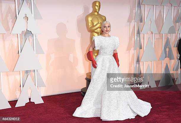 Recording artist Lady Gaga attends the 87th Annual Academy Awards at Hollywood & Highland Center on February 22, 2015 in Hollywood, California.