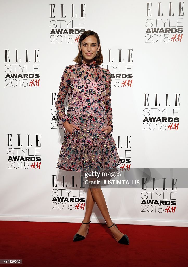 BRITAIN-ENTERTAINMENT-ELLE AWARD