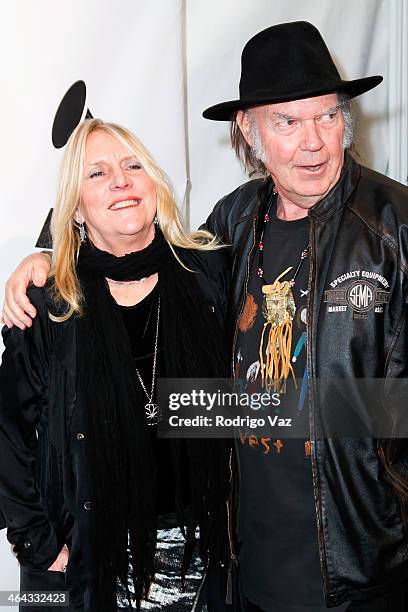 Singer/songwriter Pegi Young and musician Neil Young attend The Recording Academy Producers & Engineers Wing presents 7th Annual GRAMMY Week Event...