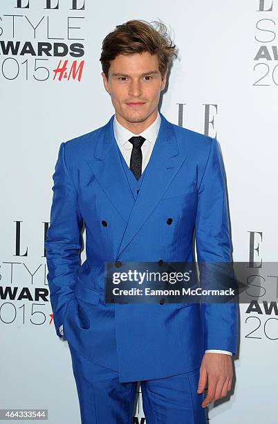 Oliver Cheshire attends the Elle Style Awards 2015 at Sky Garden @ The Walkie Talkie Tower on February 24, 2015 in London, England.