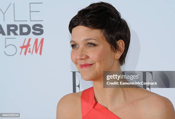 Maggie Gyllenhaal attends the Elle Style Awards 2015 at Sky Garden @ The Walkie Talkie Tower on February 24, 2015 in London, England.