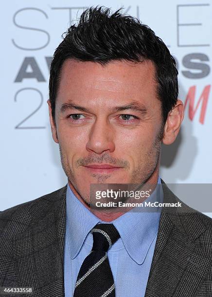 Luke Evans attends the Elle Style Awards 2015 at Sky Garden @ The Walkie Talkie Tower on February 24, 2015 in London, England.
