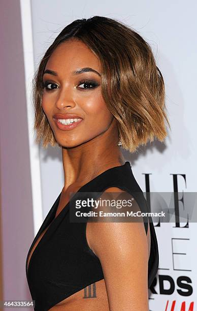 Jourdan Dunn attends the Elle Style Awards 2015 at Sky Garden @ The Walkie Talkie Tower on February 24, 2015 in London, England.