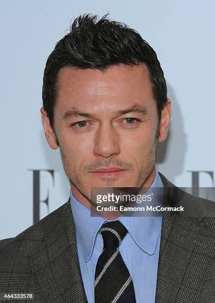 Luke Evans attends the Elle Style Awards 2015 at Sky Garden @ The Walkie Talkie Tower on February 24, 2015 in London, England.