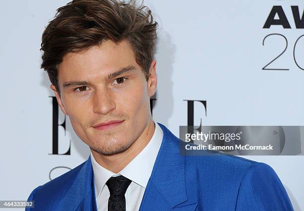 Oliver Cheshire attends the Elle Style Awards 2015 at Sky Garden @ The Walkie Talkie Tower on February 24, 2015 in London, England.