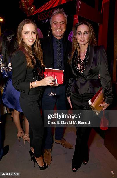 Carla Ginola, David Ginola and Coraline Ginola attend the The World's First Fabulous Fund Fair hosted by Natalia Vodianova and Karlie Kloss in...