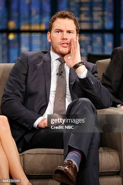 Episode 0169 -- Pictured: Chris Pratt of 'Parks and Recreation' during an interview on February 24, 2015 --