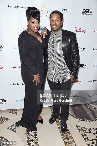 Yandy Smith and Mendeecees Harris attend the 2015 Dance Theatre Of Harlem Vision Gala at Cipriani 42nd Street on February 24, 2015 in New York City.