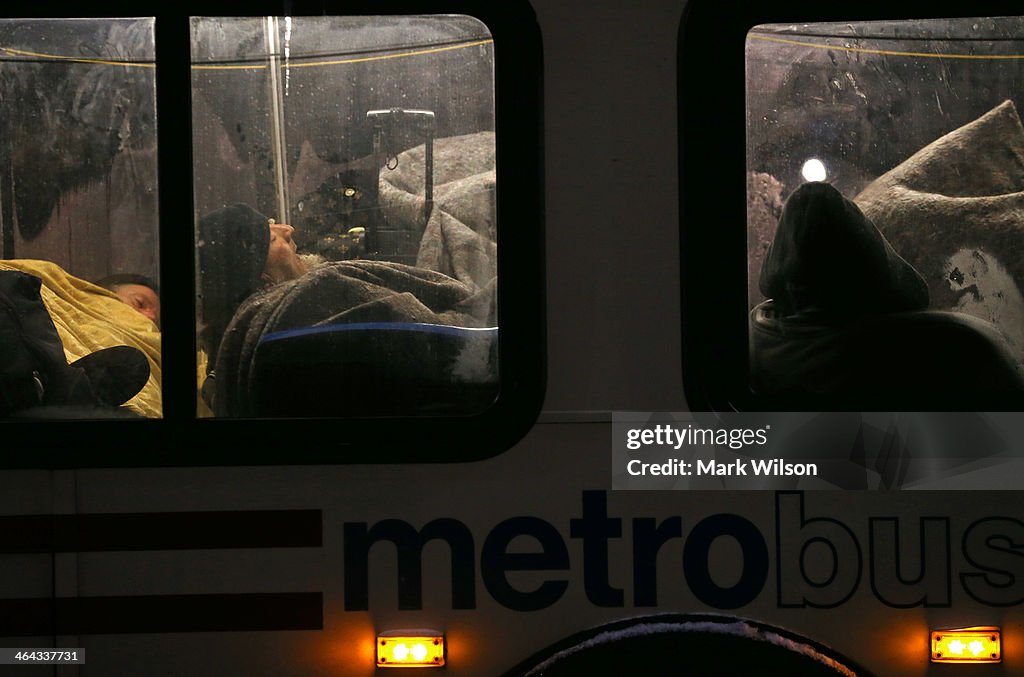 Heavy Snow And Frigid Temperatures Settle Over Washington DC