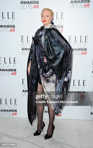 Gwendoline Christie attends the Elle Style Awards 2015 at Sky Garden @ The Walkie Talkie Tower on February 24, 2015 in London, England.