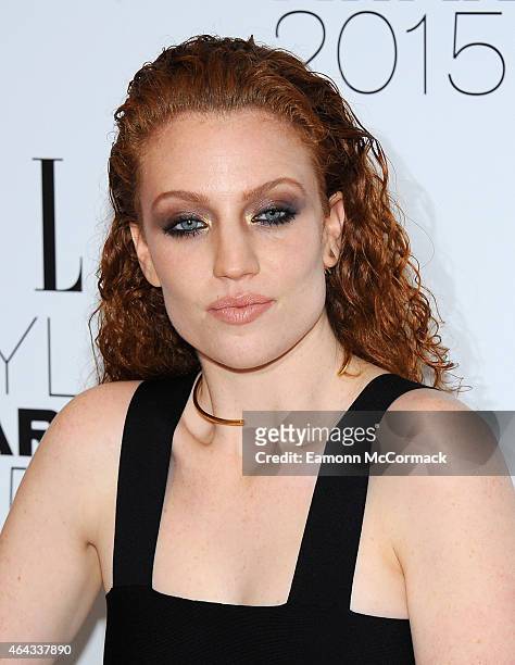 Jess Glynne attends the Elle Style Awards 2015 at Sky Garden @ The Walkie Talkie Tower on February 24, 2015 in London, England.