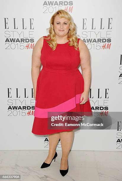 Rebel Wilson attends the Elle Style Awards 2015 at Sky Garden @ The Walkie Talkie Tower on February 24, 2015 in London, England.