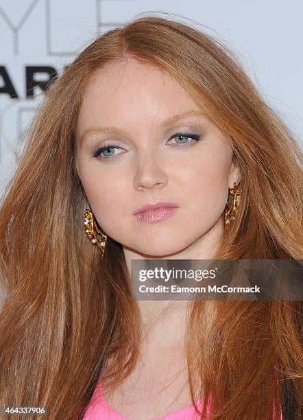 Lily Cole attends the Elle Style Awards 2015 at Sky Garden @ The Walkie Talkie Tower on February 24, 2015 in London, England.