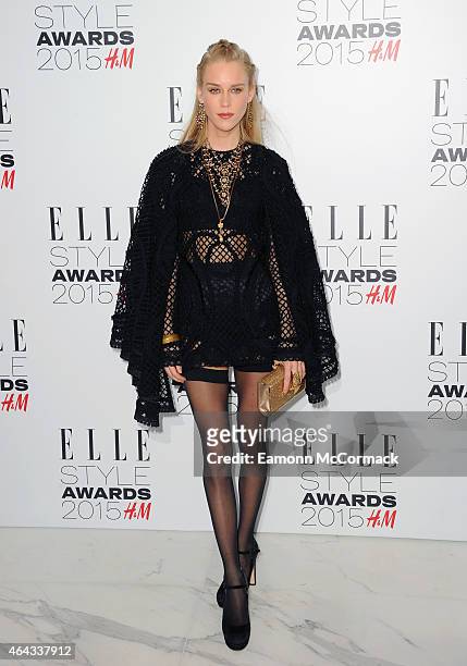 Mary Charteris attends the Elle Style Awards 2015 at Sky Garden @ The Walkie Talkie Tower on February 24, 2015 in London, England.