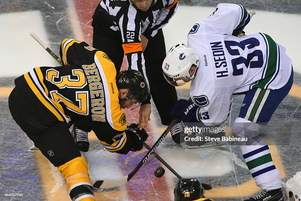 Vancouver Canucks v Boston Bruins