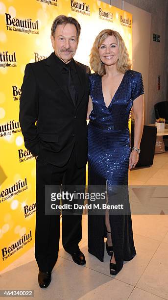 Michael Brandon and Glynis Barber attends an after party following the press night performance of "Beautiful: The Carole King Musical", playing at...