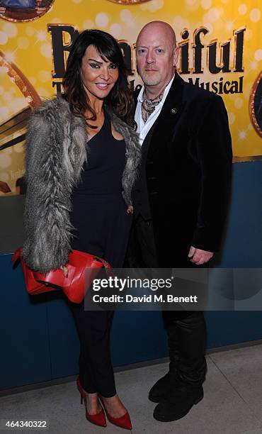 Lizzie Cundy and Steve Sidwell attends an after party following the press night performance of "Beautiful: The Carole King Musical", playing at the...