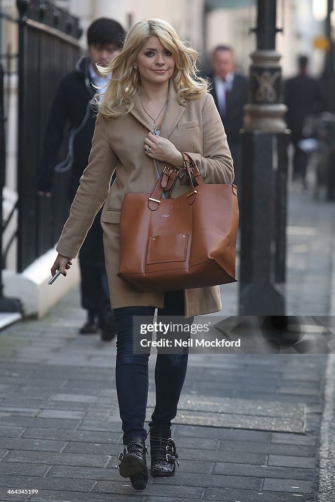 Celebrity Sightings In London - January 22, 2014